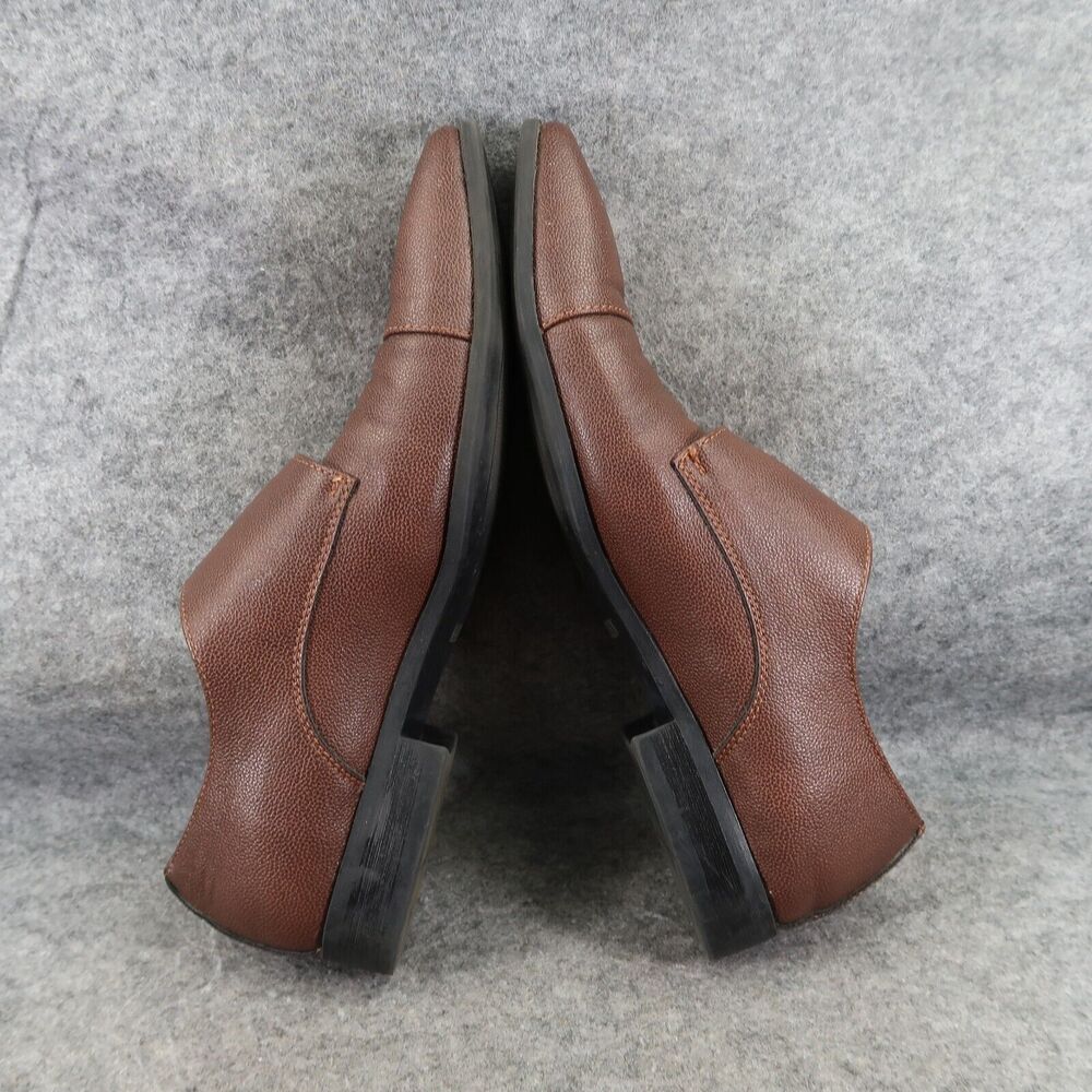 Madden Shoe Men 8.5 Oxford Double Monk Strap Buckle Cap Toe Classic Formal Brown - Picture 8 of 16